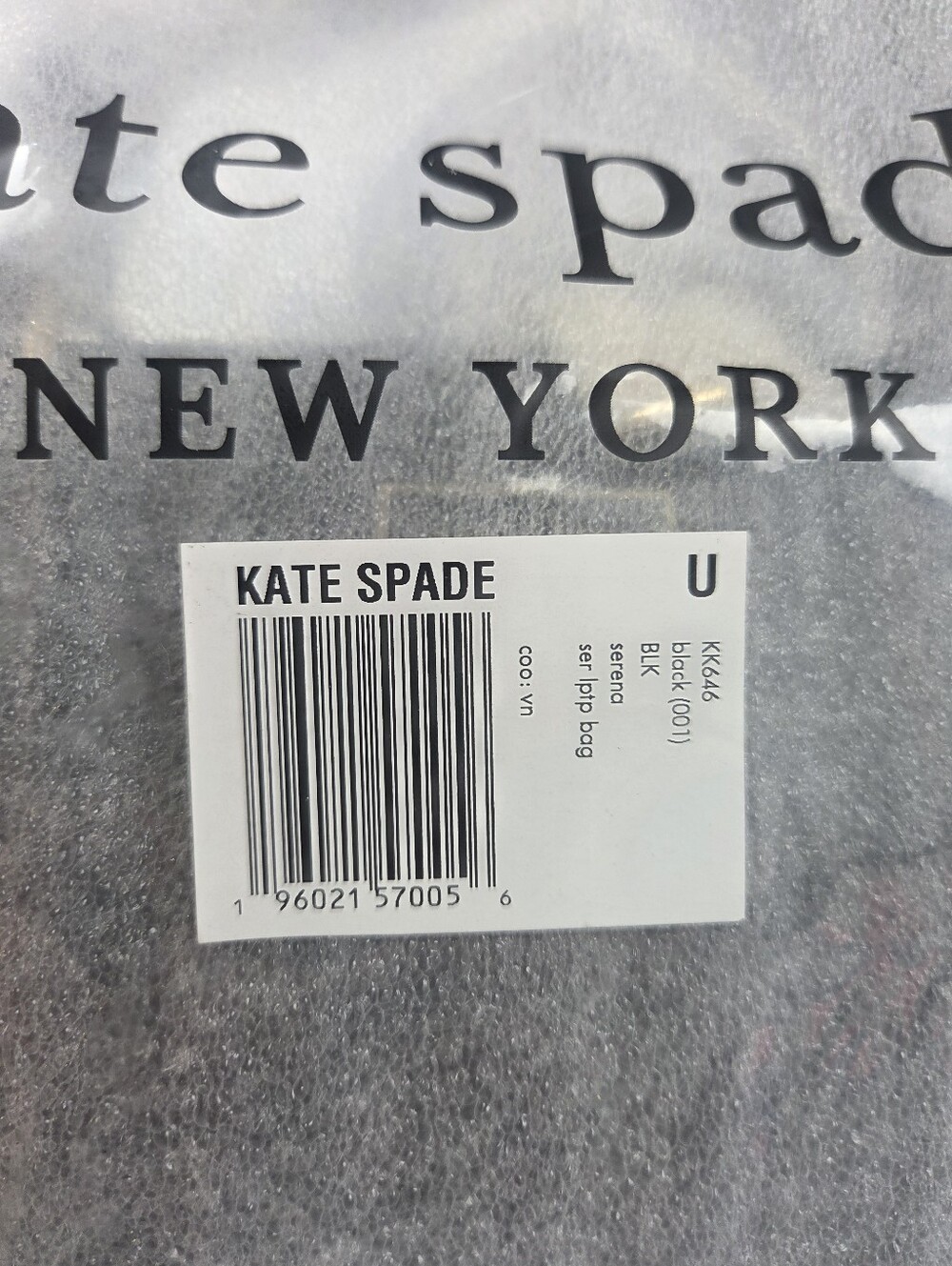 Brand NWT - Kate Spade Serena Saffiano Leather Laptop Satchel | Black - Picture 3 of 9